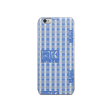 Blue Maze Plaid iPhone Case