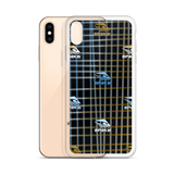 KUNI BROWN & BLUE PLAID iPhone Case