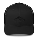 KUNI | Black | PERMACURV | Snapback Trucker Cap