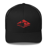 Kuni Cowboy | Red | Permacurv | Snapback Trucker Cap