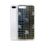 KUNI BROWN & BLUE PLAID iPhone Case