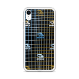 KUNI BROWN & BLUE PLAID iPhone Case