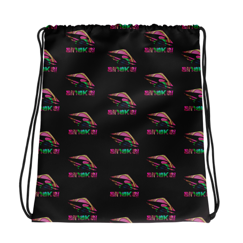 Pink Pīkake Drawstring bag