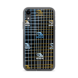 KUNI BROWN & BLUE PLAID iPhone Case