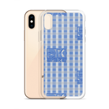 Blue Maze Plaid iPhone Case