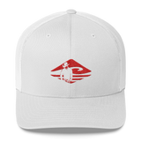 Kuni Cowboy | Red | Permacurv | Snapback Trucker Cap