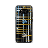 Kuni Brown & Blue Plaid Samsung Case
