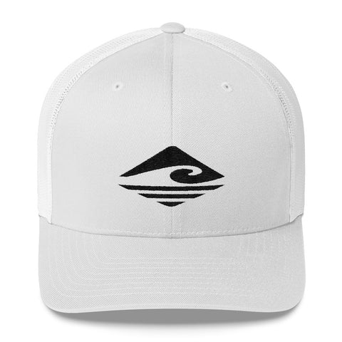 KUNI | Black | PERMACURV | Snapback Trucker Cap