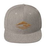 Kuni | Old Gold | Flat Bill |  Wool Blend Snapback