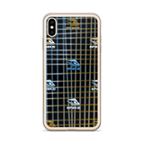 KUNI BROWN & BLUE PLAID iPhone Case