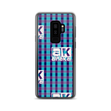 AinaKai Blue and Purple Maze Plaid Samsung Case