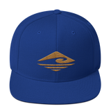 Kuni | Old Gold | Flat Bill |  Wool Blend Snapback