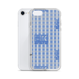 Blue Maze Plaid iPhone Case