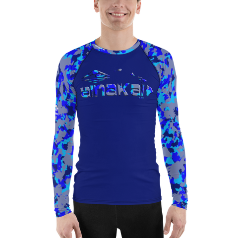 AinaKai Men's Kai Blue Camo Rash Guard