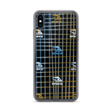 KUNI BROWN & BLUE PLAID iPhone Case