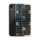 KUNI BROWN & BLUE PLAID iPhone Case