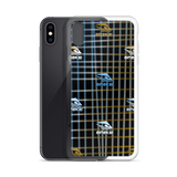 KUNI BROWN & BLUE PLAID iPhone Case