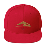 Kuni | Old Gold | Flat Bill |  Wool Blend Snapback