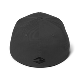 Koa | Black | FlexFit | Mid-Profile | Curved Bill | Twill Cap