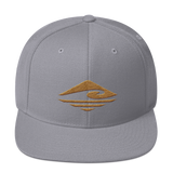 Kuni | Old Gold | Flat Bill |  Wool Blend Snapback
