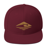 Kuni | Old Gold | Flat Bill |  Wool Blend Snapback