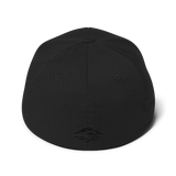 Koa | Black | FlexFit | Mid-Profile | Curved Bill | Twill Cap