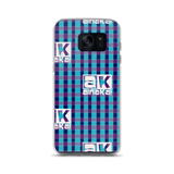 AinaKai Blue and Purple Maze Plaid Samsung Case
