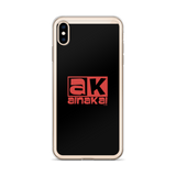 AK Red on Black iPhone Case