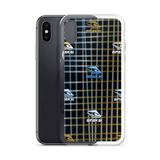 KUNI BROWN & BLUE PLAID iPhone Case