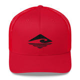 KUNI | Black | PERMACURV | Snapback Trucker Cap