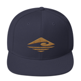 Kuni | Old Gold | Flat Bill |  Wool Blend Snapback
