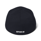 Kuni | White | Flexfit | Silver Undervisor | Curved | Structured Twill Cap
