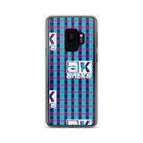AinaKai Blue and Purple Maze Plaid Samsung Case