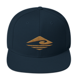 Kuni | Old Gold | Flat Bill |  Wool Blend Snapback