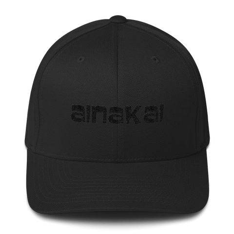 Koa | Black | FlexFit | Mid-Profile | Curved Bill | Twill Cap