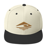 Kuni | Old Gold | Flat Bill |  Wool Blend Snapback