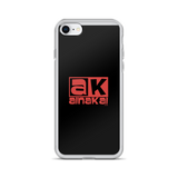 AK Red on Black iPhone Case