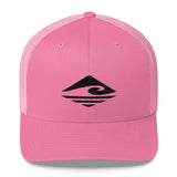 KUNI | Black | PERMACURV | Snapback Trucker Cap