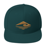 Kuni | Old Gold | Flat Bill |  Wool Blend Snapback