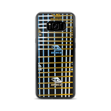 Kuni Brown & Blue Plaid Samsung Case