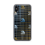 KUNI BROWN & BLUE PLAID iPhone Case