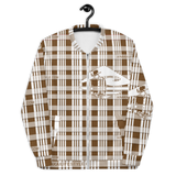 AinaKai Brown Palaka Unisex Bomber Jacket