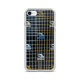 KUNI BROWN & BLUE PLAID iPhone Case