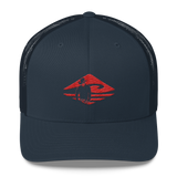 Kuni Cowboy | Red | Permacurv | Snapback Trucker Cap