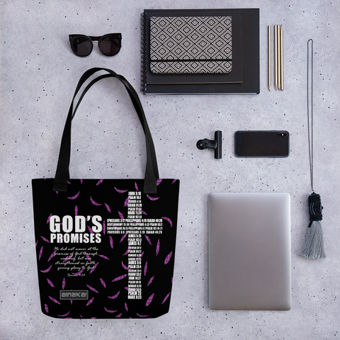 God's Promises | Black | Tote