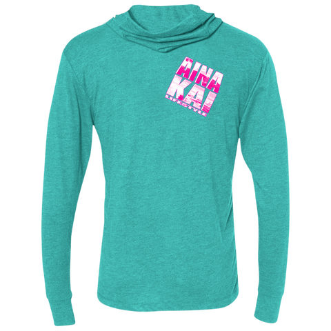 Koa Wahine | Ikena pink | Unisex Triblend LS Hooded T-Shirt