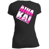 Koa Wahine | Ikena pink | Junior's Vintage Wash V-Neck T-Shirt