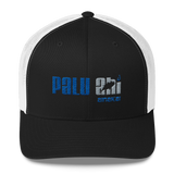 Palu Ahi (Royal & Grey) | Classic | Permacurv | 3-1/2" crown | Trucker Cap