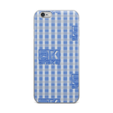 Blue Maze Plaid iPhone Case